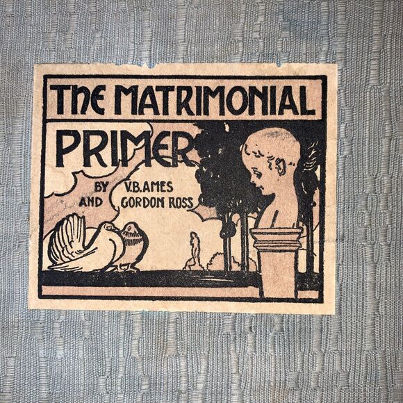 Antique First Edition 1905 THE MATRIMONIAL PRIMER by VB Ames and Gordon Ross - Picture 4 of 16